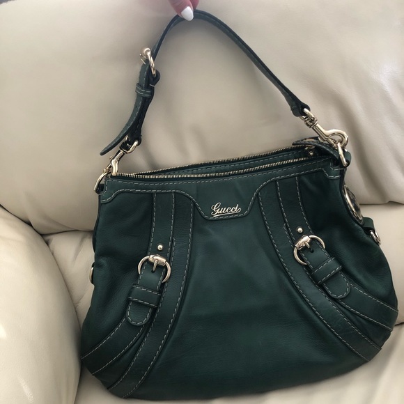 emerald green gucci bag